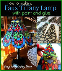 Faux Lamp With Paint And Glue
