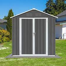 Outdoor Storage Shed With Double Doors