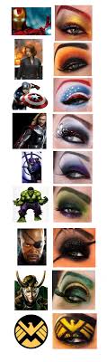 avengers inspired eye makeup designs