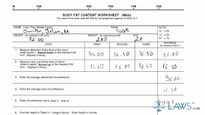 da form 5500 body fat content worksheet