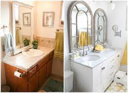 updated bathroom single sink vanity