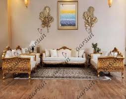 7 seater designer wooden royal sofa set