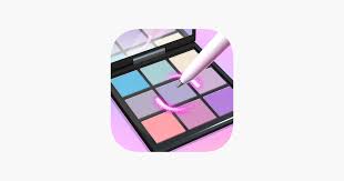 makeup kit color mixing on the app