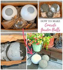 How To Make Concrete Garden Balls