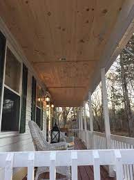 paint the new porch ceiling