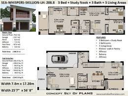 Narrow Lot Skillion Roof House Plans