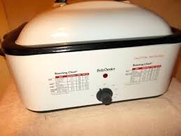 Betty Crocker Roaster Oven Quart White Vintage Roaster Oven