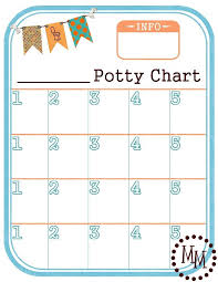 potty training chart free printable