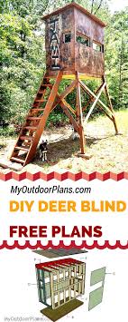 Cut the joists from 2×4 lumber at the right dimensions, as shown in the diagram. Free Deer Shooting Blind Plans For Your To Learn How To Build One For The Season Easy To Follow Instructions And Ste Deer Stand Deer Shooting Deer Stand Plans