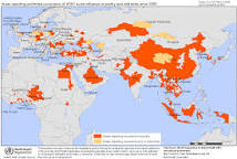 Image of Bird flu 2023 map