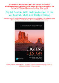 Pdf Download Digital Design With An Introduction To The