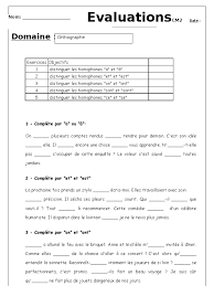 Orthographe Les Homophones | PDF