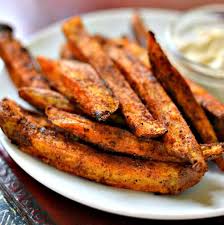 baked sweet potato fries small town woman
