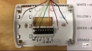 It was a 2 stage heater and they hooked. Thermostat Wiring Youtube