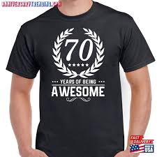 men s 70th birthday gift t shirts