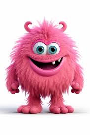 premium ai image a pink monster with