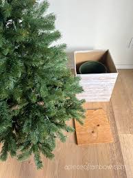 5 easy diy elevated christmas tree box