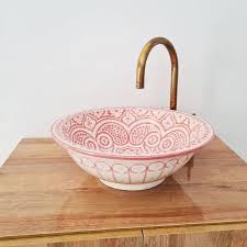 Jeenalavie Pink Bathroom Washbasin