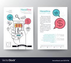 Online Shopping Brochure Flyer Layout Template