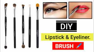 how to make eyeshadow lipstick brush
