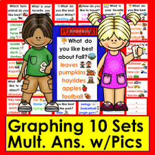 Graphing For Pocket Chart Set 2 Ten Graphing Questions Ans W Graphics
