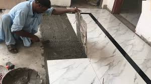 ceramic tiles border installation