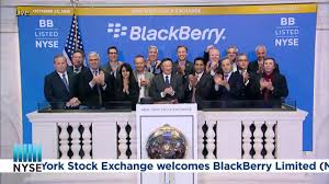 Blackberry's revenue fell 25% year over year to $210. Blackberry Limited Nyse Bb Rings The Closing Bell Youtube