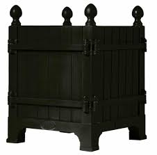 Accented with the traditional finials and rings, they're designed for all manner of citrus, topiaries, laurels and more, and. Versailles Planter Box In Noir Eye Of The Day