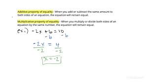 Equality With A Negative Coefficient