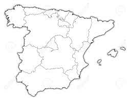 Blank map of spain spain regions map black and white hd png download kindpng. Political Map Of Spain With The Several Regions Royalty Free Cliparts Vectors And Stock Illustration Image 11566158