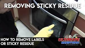 how to remove labels or sticky residue