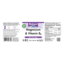 bluebonnet nutrition magnesium plus b 6