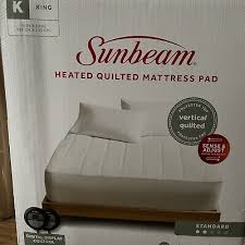 Sunbeam Mattress Pad Heated Quilted Standard King