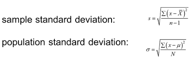 standard deviation in statistics