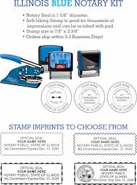 Check spelling or type a new query. Illinois Notary Stamp And Seal Blue Kit
