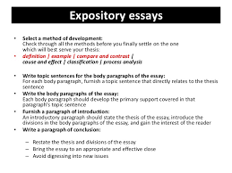 Putting together an intro for your basic expository essay   Teach    