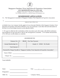 Fillable Online Sswiea Membership Application Form Sample