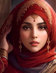 a beautiful with a hijab profile