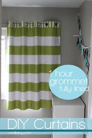 lined grommet top curtain tutorial and
