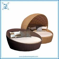 Round Patio Daybed Rattan Wicker