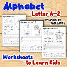 alphabet practice a z letter worksheets