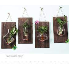 Wall Hanging Glass Planter Plant