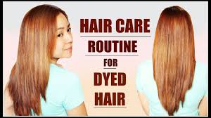 hair care routine after dying