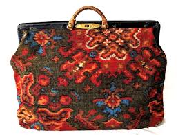 tapestry carpet bag in vine bags