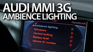 interior lighting in audi mmi 3g