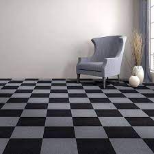 smooth nylon floor carpet tiles size