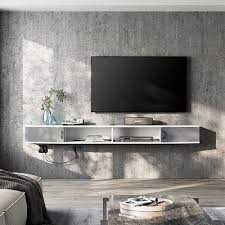 Floating Tv Stand Wall Mounted Shelf