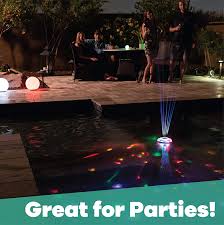 Amazon Com Game Underwater Light Show Pool Fountain Battery Powered Color Led Lights 8 Fountain Light Modes Rechargeable Battery Lasts Up To 3 Hours Auto Shut Off 2 2 Pounds Blue Garden Outdoor