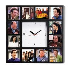 seinfeld cast clock with 12 pictures
