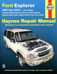 1998 ford explorer a/c air direction control. Explorer Haynes Manuals